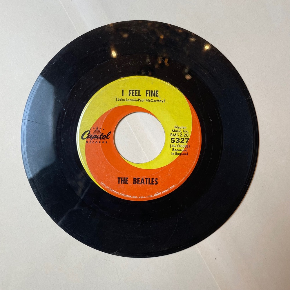 The Beatles I Feel Fine /‎ Shes A Woman 45 RPM Record Capitol Records 5327